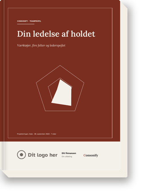 Omslaget på Din ledelse af holdet